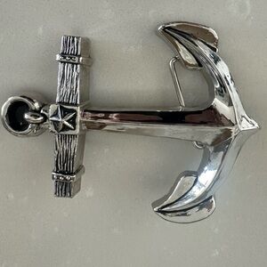 Y2K Rock Rebel Anchor Belt Buckle